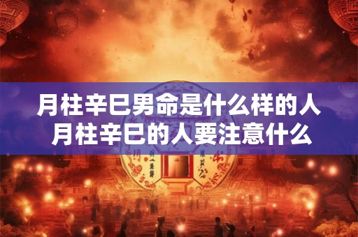 月柱辛巳男命是什么样的人 月柱辛巳的人要注意什么