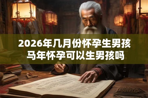 2026年几月份怀孕生男孩 马年怀孕可以生男孩吗 2026年几月份怀孕生男孩 马年怀孕可以生男孩吗