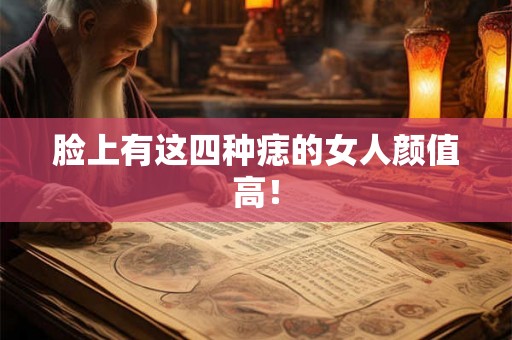脸上有这四种痣的女人颜值高！