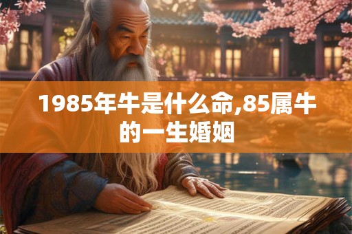 1985年牛是什么命,85属牛的一生婚姻