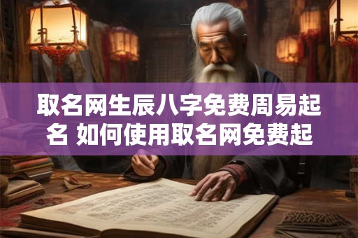 取名网生辰八字免费周易起名 如何使用取名网免费起名