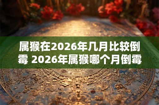 属猴在2026年几月比较倒霉 2026年属猴哪个月倒霉 属猴在2026年几月比较倒霉 2026年属猴哪个月倒霉