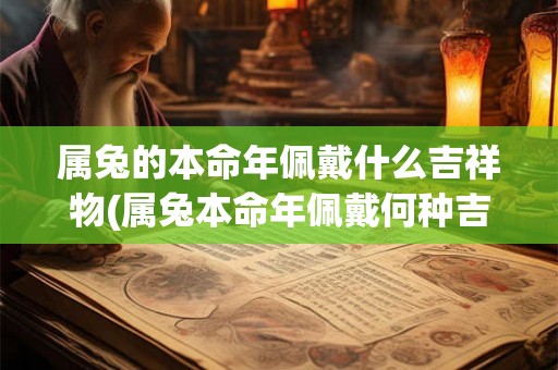 属兔的本命年佩戴什么吉祥物(属兔本命年佩戴何种吉祥物保平安？)