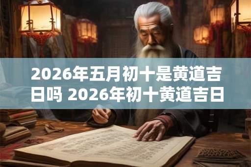 2026年五月初十是黄道吉日吗 2026年初十黄道吉日