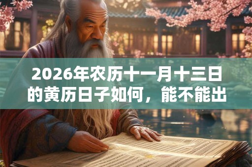 2026年农历十一月十三日的黄历日子如何，能不能出殡？