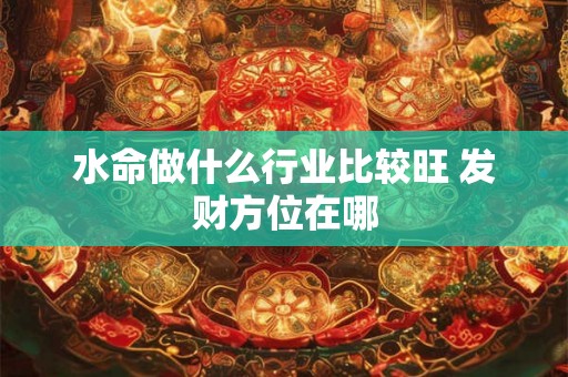 水命做什么行业比较旺 发财方位在哪