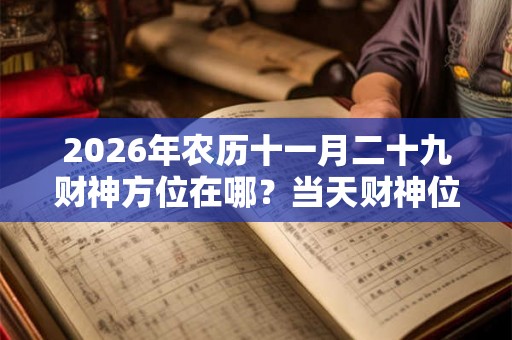 2026年农历十一月二十九财神方位在哪？当天财神位置