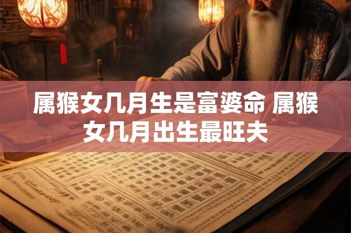 属猴女几月生是富婆命 属猴女几月出生最旺夫 属猴女几月生是富婆命 属猴女几月出生最旺夫