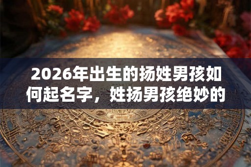 2026年出生的扬姓男孩如何起名字，姓扬男孩绝妙的名字