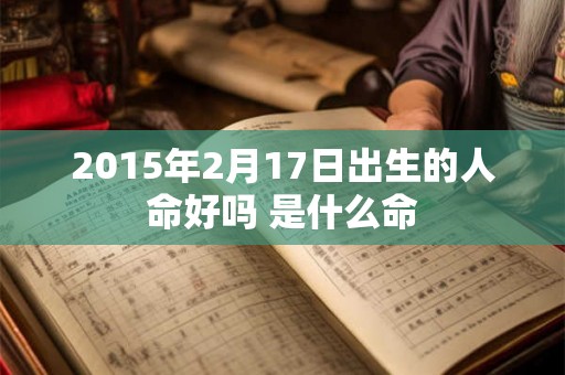 2015年2月17日出生的人命好吗 是什么命