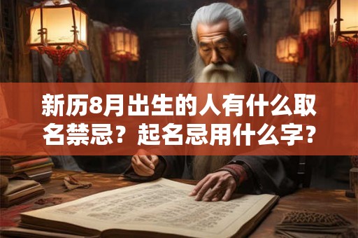新历8月出生的人有什么取名禁忌?起名忌用什么字? 新历8月出生的人有什么取名禁忌?起名忌用什么字?