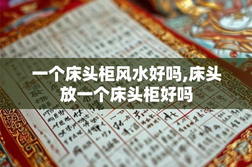一个床头柜风水好吗,床头放一个床头柜好吗