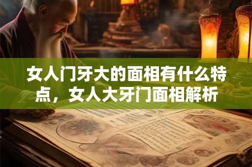 女人门牙大的面相有什么特点，女人大牙门面相解析