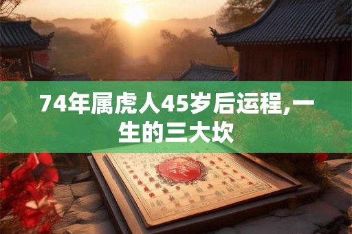74年属虎人45岁后运程,一生的三大坎
