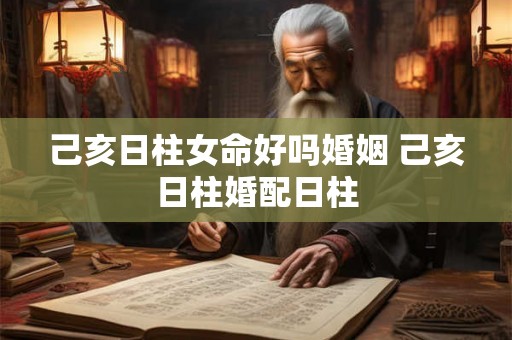己亥日柱女命好吗婚姻 己亥日柱婚配日柱