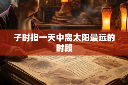 子时指一天中离太阳最远的时段 子时指一天中离太阳最远的时段