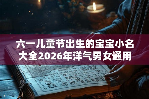 六一儿童节出生的宝宝小名大全2026年洋气男女通用