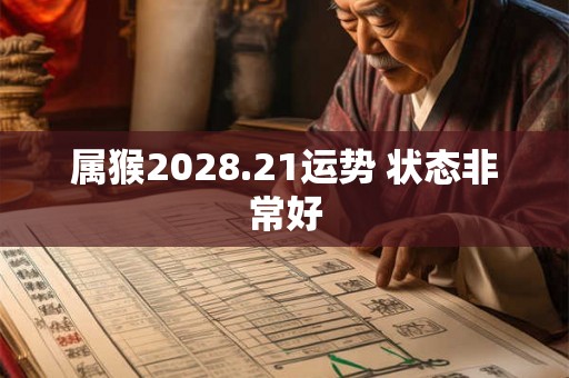 属猴2028.21运势 状态非常好