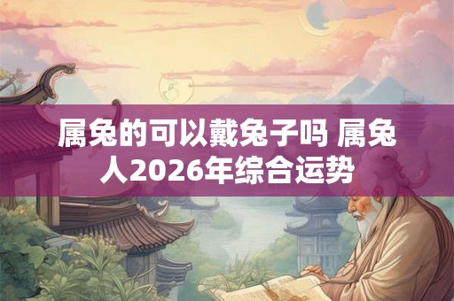 属兔的可以戴兔子吗 属兔人2026年综合运势