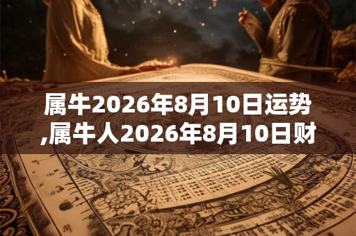 属牛2026年8月10日运势,属牛人2026年8月10日财运,生肖牛2026年8月10日运势 属牛2026年8月10日运势,属牛人2026年8月10日财运,生肖牛2026年8月10日运势