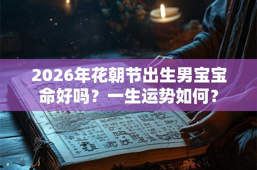 2026年花朝节出生男宝宝命好吗？一生运势如何？