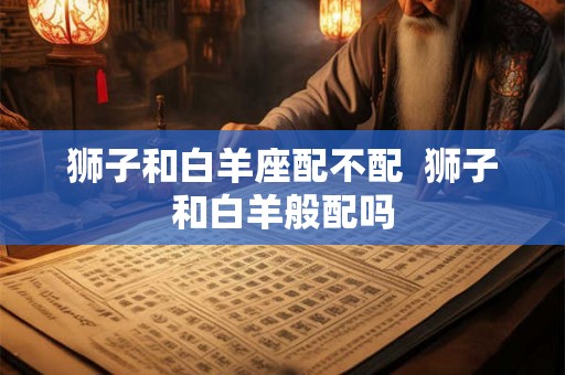 狮子和白羊座配不配 狮子和白羊般配吗 狮子和白羊座配不配 狮子和白羊般配吗