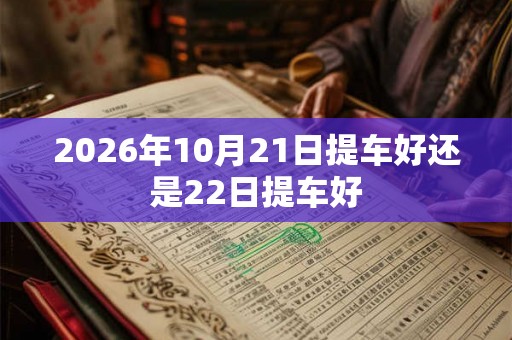 2026年10月21日提车好还是22日提车好