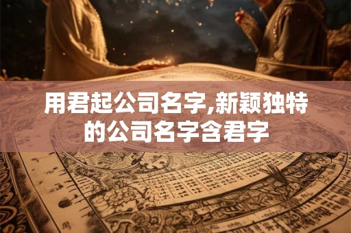 用君起公司名字,新颖独特的公司名字含君字