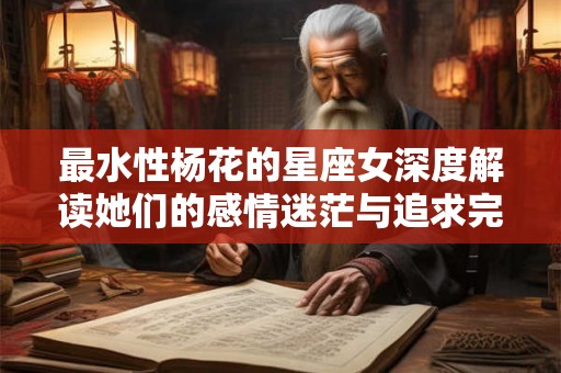 最水性杨花的星座女深度解读她们的感情迷茫与追求完美的心理 最水性杨花的星座女深度解读她们的感情迷茫与追求完美的心理