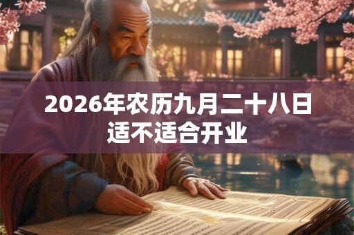 2026年农历九月二十八日适不适合开业
