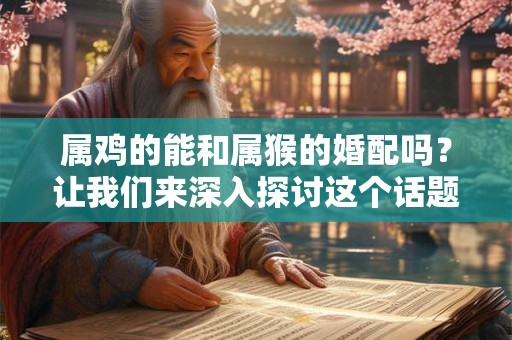 属鸡的能和属猴的婚配吗？让我们来深入探讨这个话题！