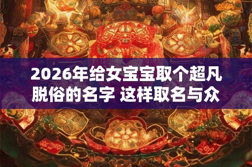 2026年给女宝宝取个超凡脱俗的名字 这样取名与众不同