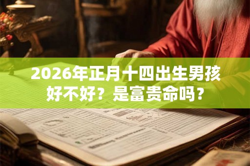2026年正月十四出生男孩好不好？是富贵命吗？