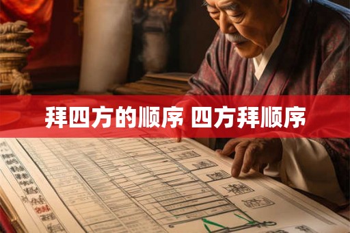 拜四方的顺序 四方拜顺序