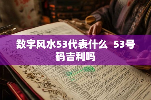 数字风水53代表什么  53号码吉利吗