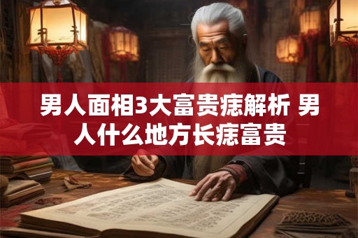 男人面相3大富贵痣解析 男人什么地方长痣富贵 男人面相3大富贵痣解析 男人什么地方长痣富贵