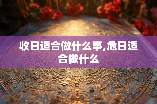 收日适合做什么事,危日适合做什么
