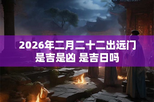 2026年二月二十二出远门是吉是凶 是吉日吗
