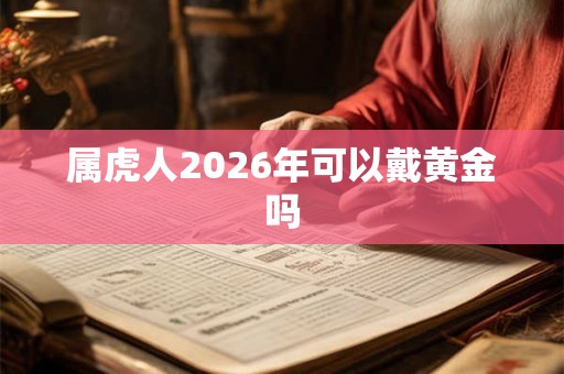 属虎人2026年可以戴黄金吗