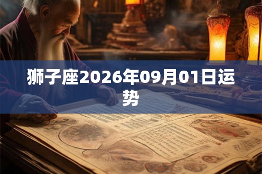 狮子座2026年09月01日运势