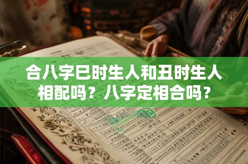 合八字巳时生人和丑时生人相配吗？八字定相合吗？
