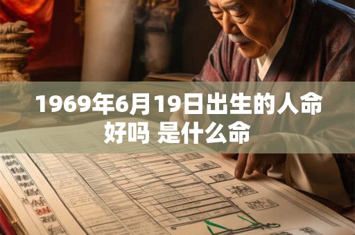 1969年6月19日出生的人命好吗 是什么命