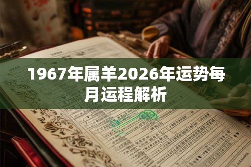 1967年属羊2026年运势每月运程解析 1967年属羊2026年运势每月运程解析