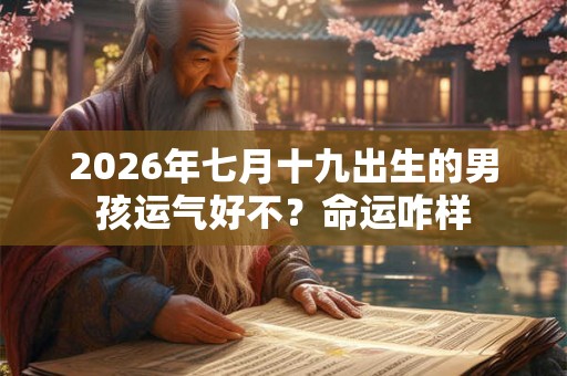 2026年七月十九出生的男孩运气好不?命运咋样 2026年七月十九出生的男孩运气好不?命运咋样