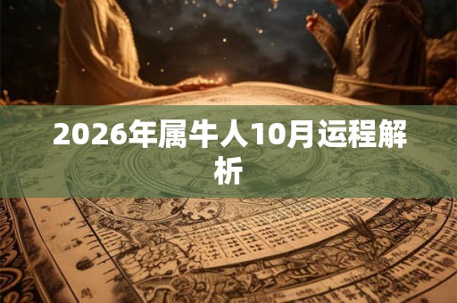 2026年属牛人10月运程解析 2026年属牛人10月运程解析