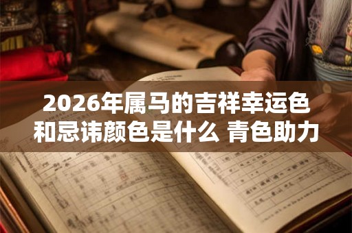 2026年属马的吉祥幸运色和忌讳颜色是什么 青色助力事业