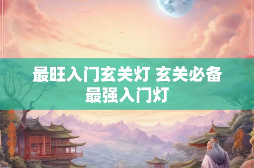 最旺入门玄关灯 玄关必备最强入门灯