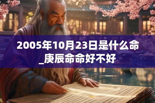 2005年10月23日是什么命_庚辰命命好不好