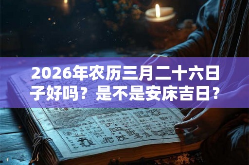 2026年农历三月二十六日子好吗？是不是安床吉日？