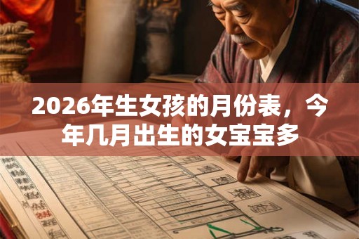 2026年生女孩的月份表，今年几月出生的女宝宝多